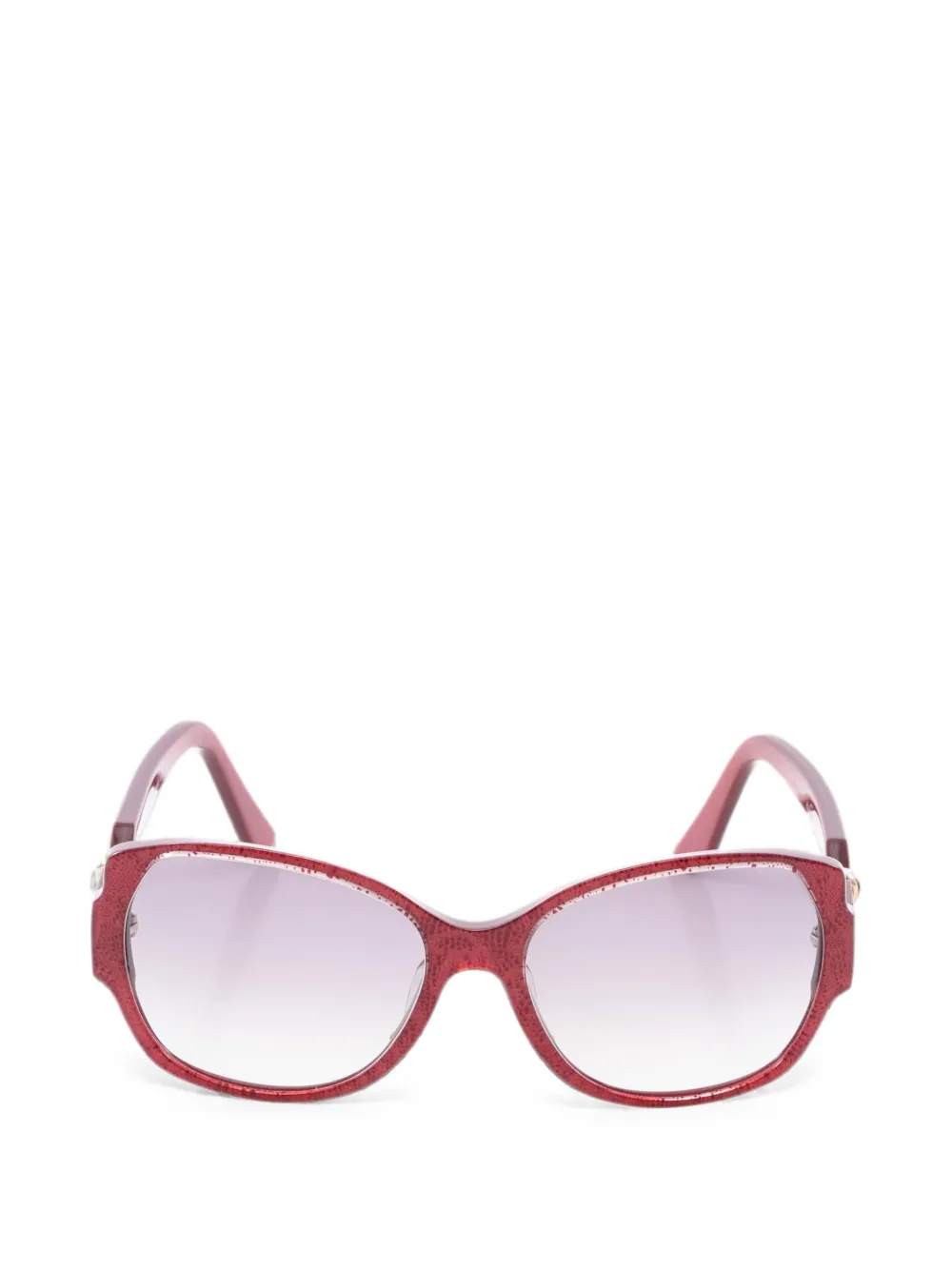 Cartier 2010s round-frame sunglasses - Rosso