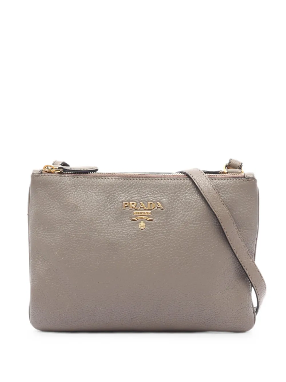 Prada Pre-Owned 2000s leather shoulder bag - Grau
