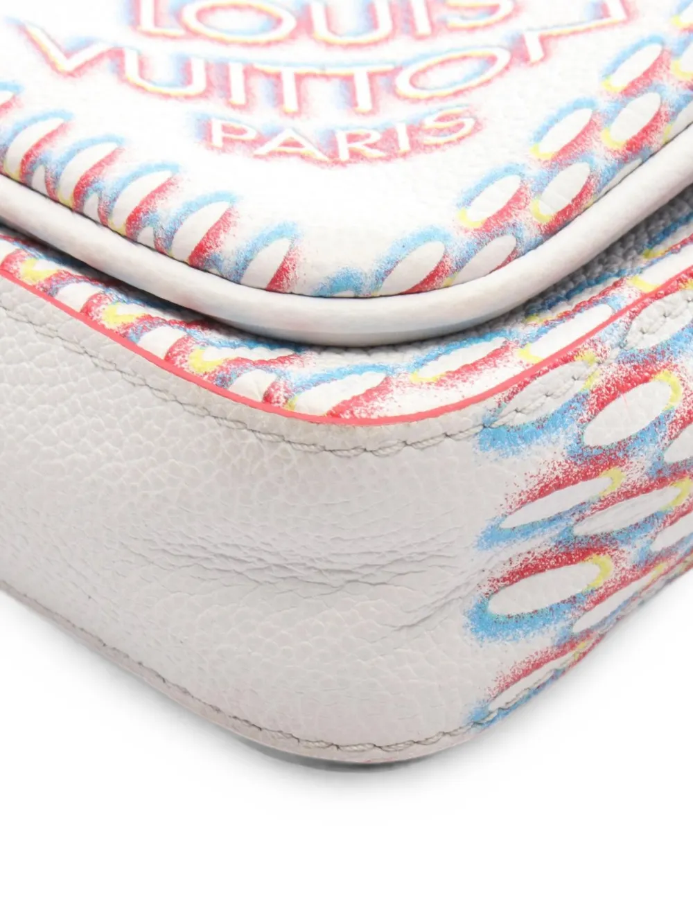 Louis Vuitton Pre-Owned 2000s Damier Giant Spray Trio messengertas Wit