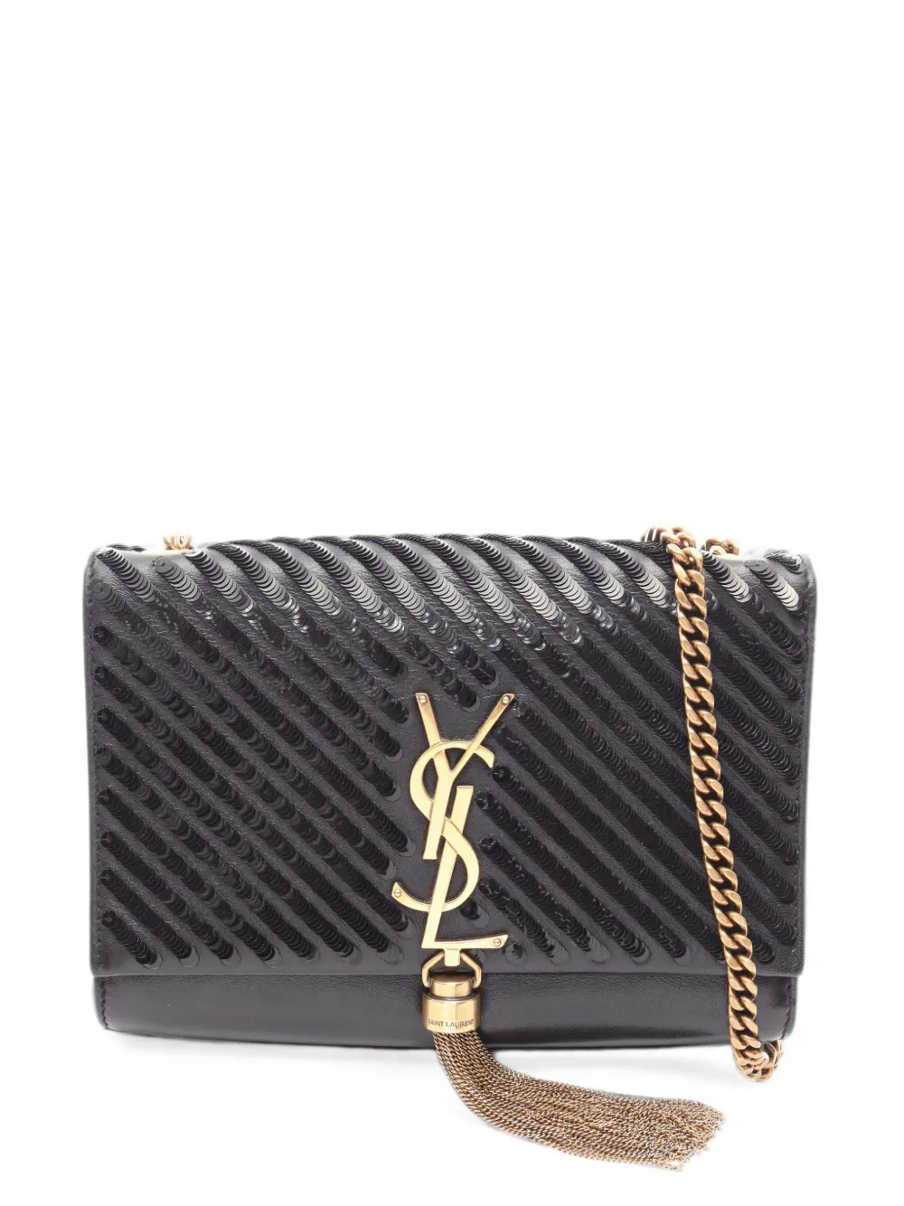 Saint Laurent Pre-Owned 2010s Kate tassel mini shoulder bag - Nero