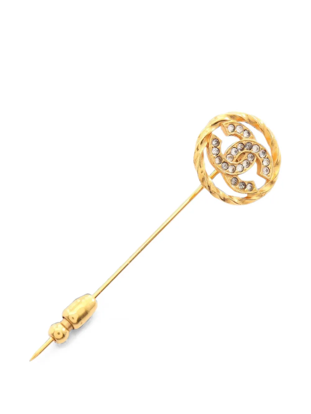 CHANEL Pre-Owned 1986-1988 CC Coco Mark brooch - Oro