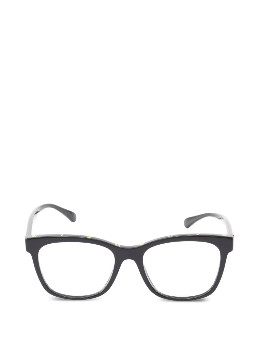 CHANEL Pre-Owned 1986-1988 square-frame glasses - Schwarz