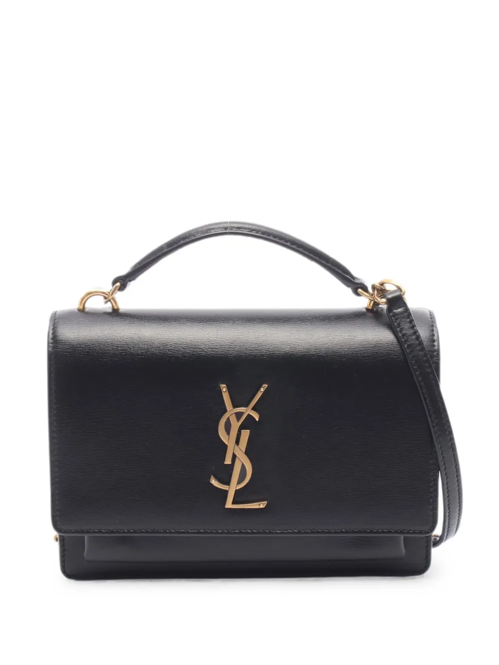 Saint Laurent Pre-Owned 2010s Sunset chain shoulder bag - Nero