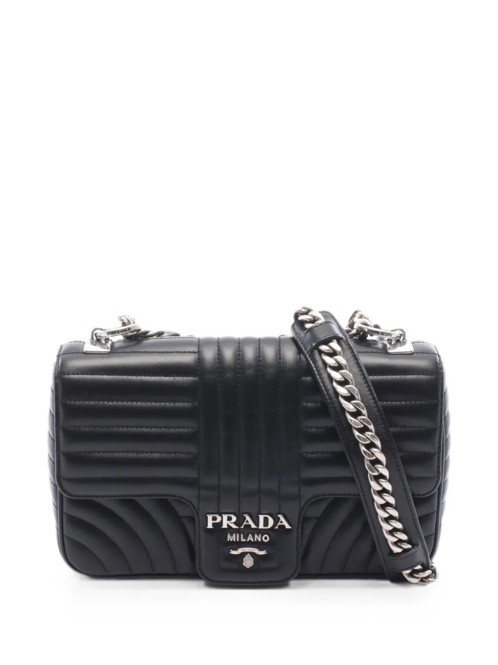 Prada Pre-Owned 2010s Diagram chain shoulder bag - Schwarz