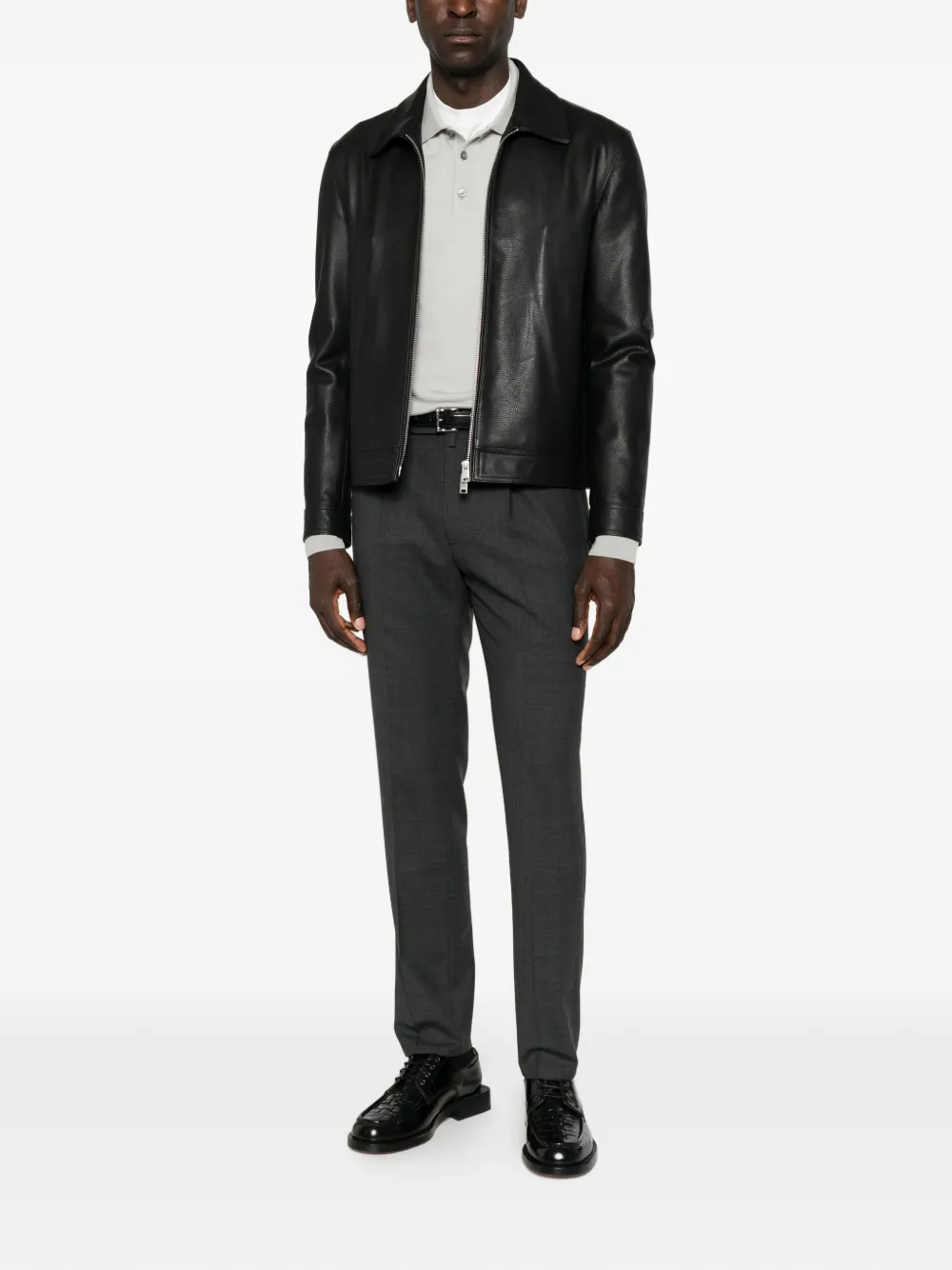 Corneliani Polotrui met kraag en knopen Grijs