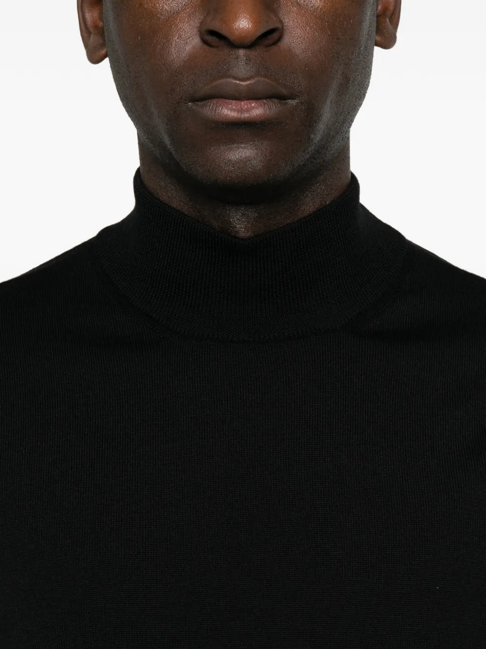 Corneliani Trui met hoge hals Zwart