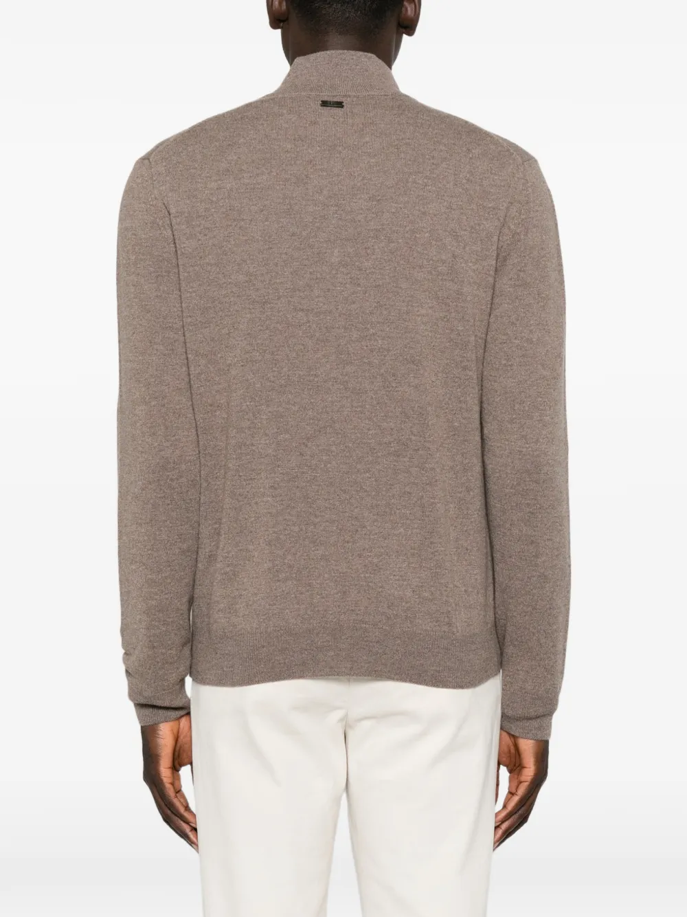 Corneliani Trui met rits Bruin