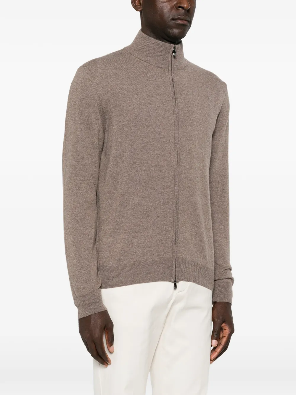 Corneliani Trui met rits Bruin