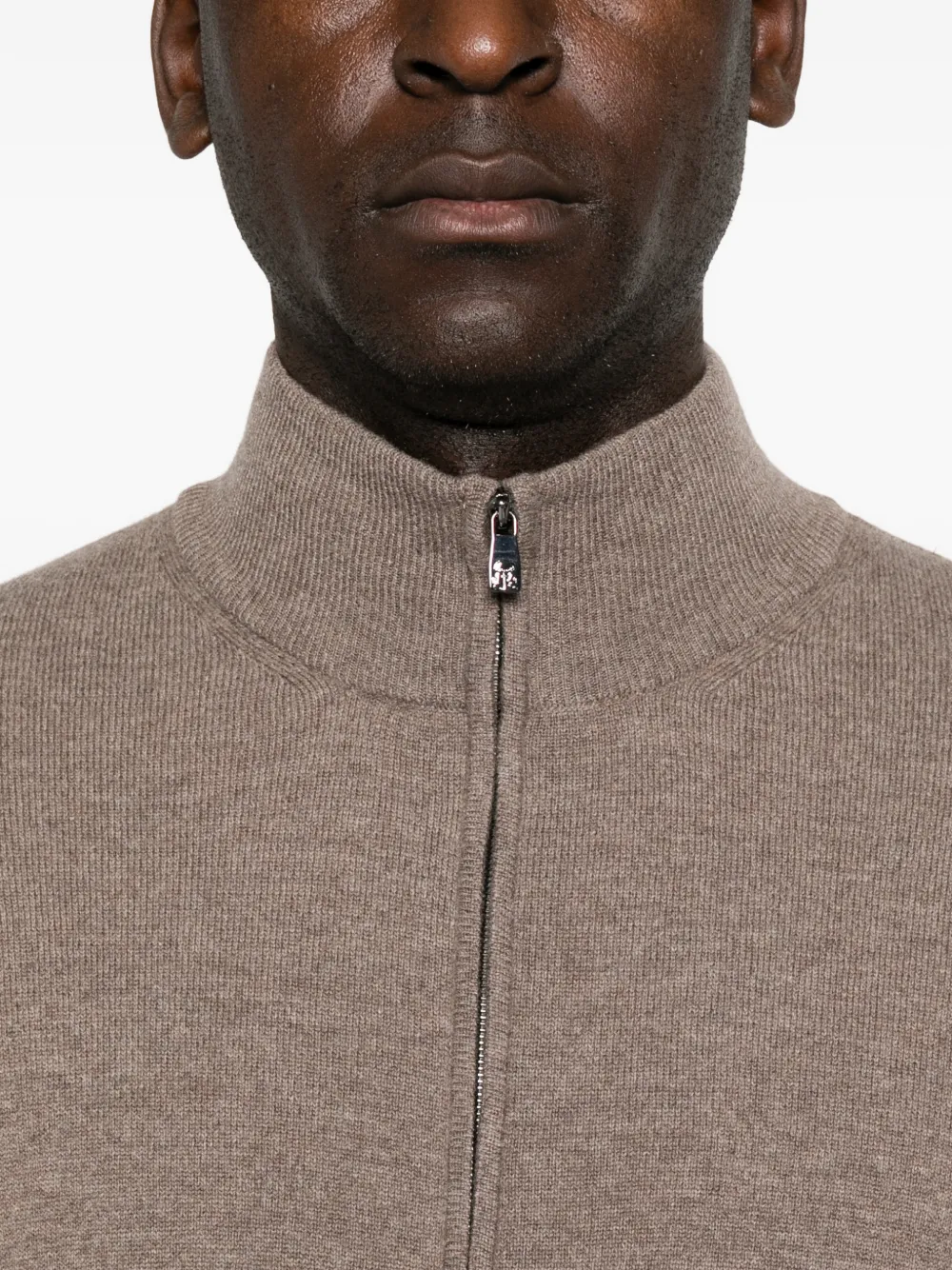Corneliani Trui met rits Bruin