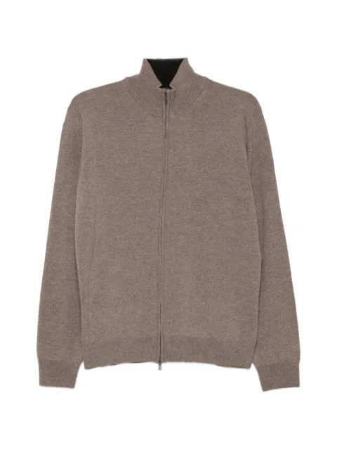 Corneliani zip-up knitted sweater