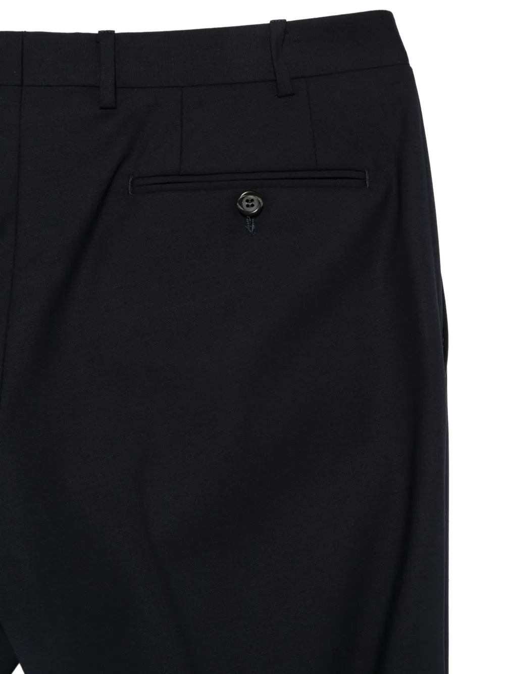 Canali Travel pressed-crease tailored trousers Blauw