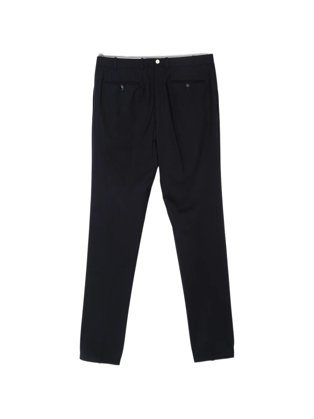 Canali Travel pressed-crease tailored trousers Blauw