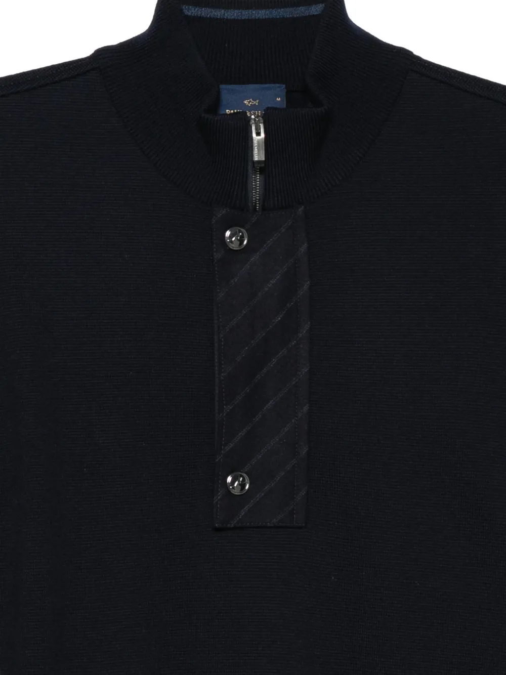 Paul & Shark Poloshirt met halve rits Blauw