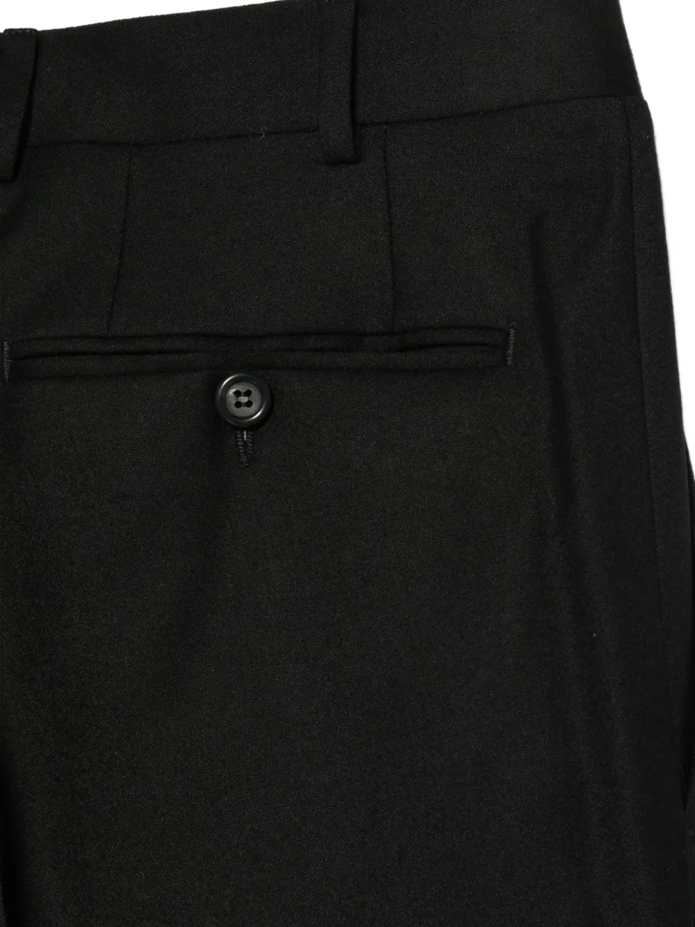 Canali pressed-crease trousers Zwart