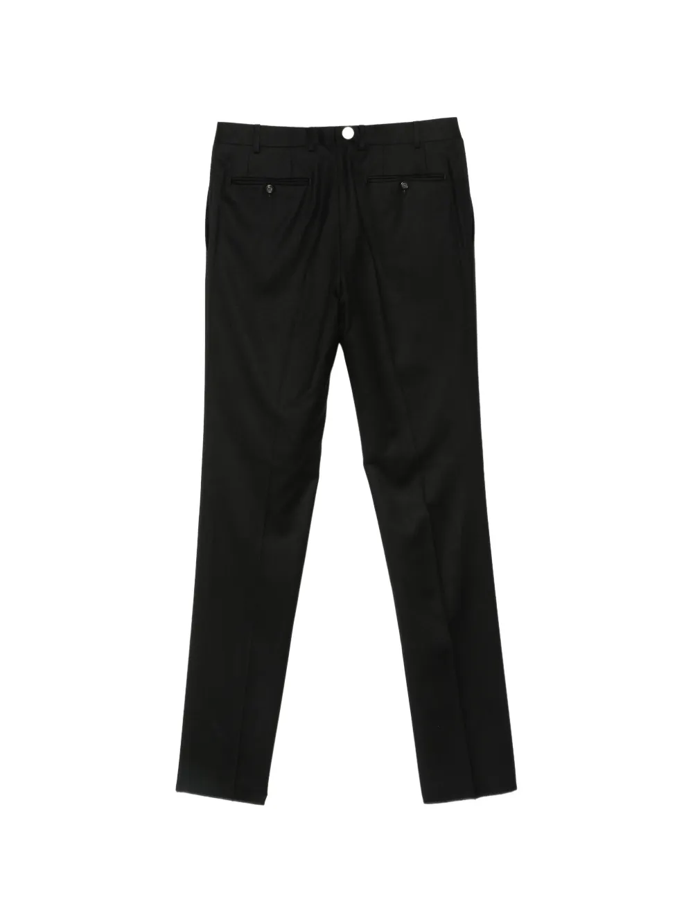 Canali pressed-crease trousers Zwart