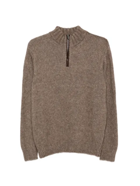 Fedeli half-zip knitted sweater
