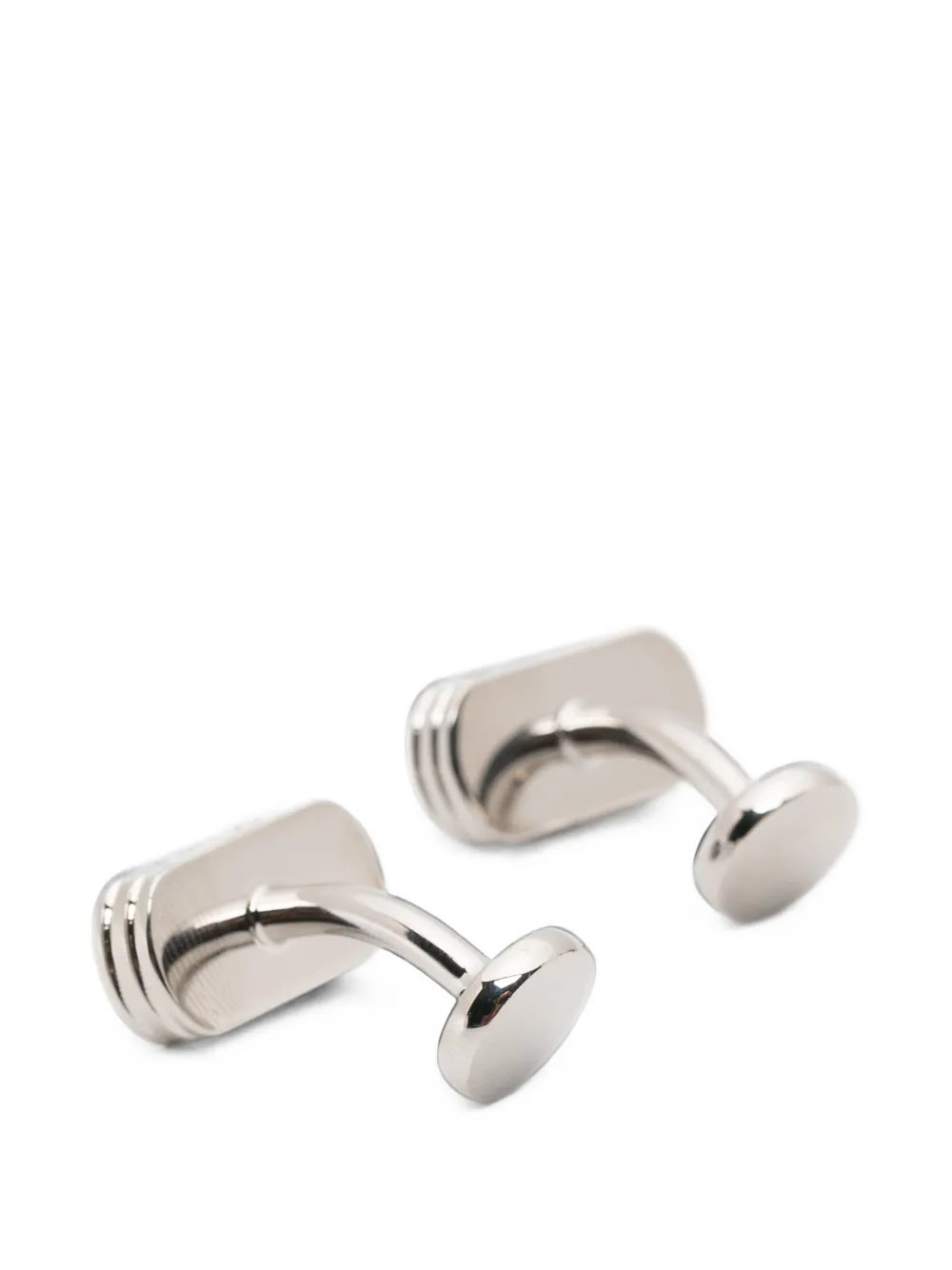 BOSS Manchetknopen met gegraveerd logo Zilver