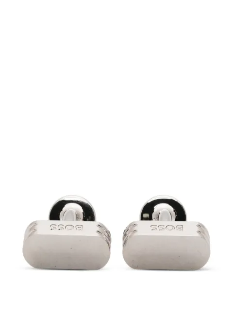 BOSS logo-engraved cufflinks