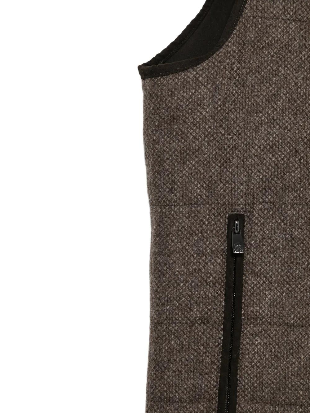 Corneliani Gewatteerde bodywarmer Bruin