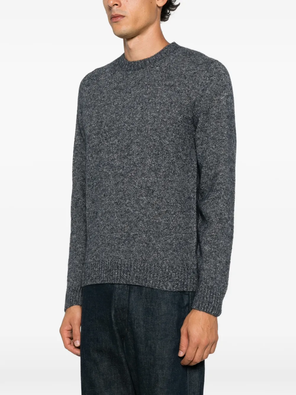 Corneliani Trui met mergel-effect en geribbelde afwerking Grijs