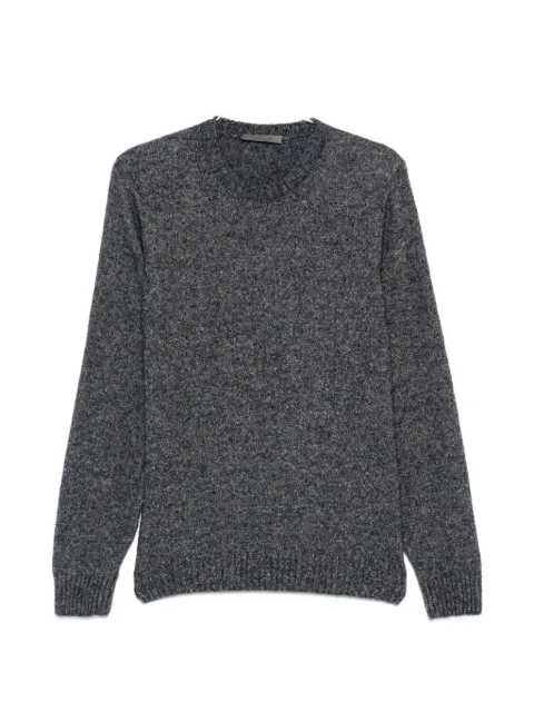 Corneliani ribbed-trim marl-effect sweater