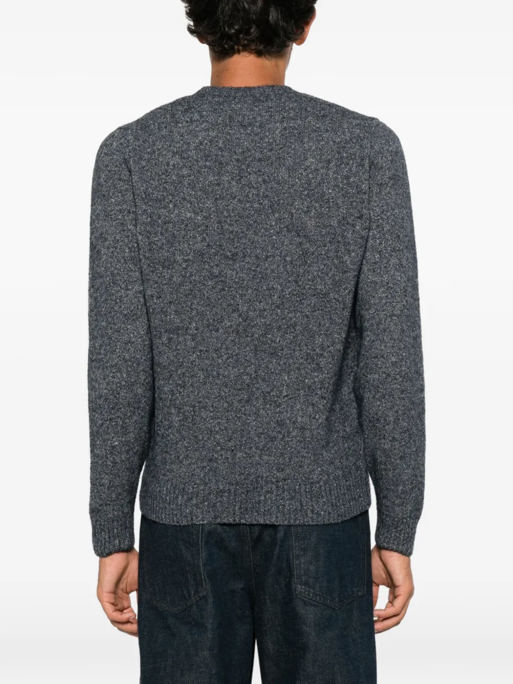 Corneliani Trui met mergel-effect en geribbelde afwerking Grijs