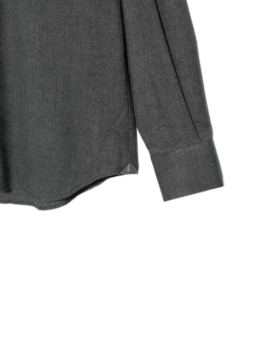 Corneliani Overhemd met lange mouwen en visgraatpatroon Grijs