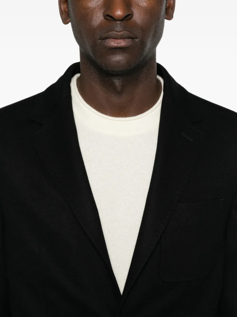 Canali Blazer met enkele rij knopen Zwart