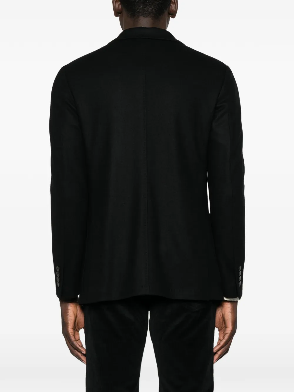 Canali Blazer met enkele rij knopen Zwart
