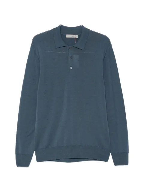 Canali long-sleeve polo sweater
