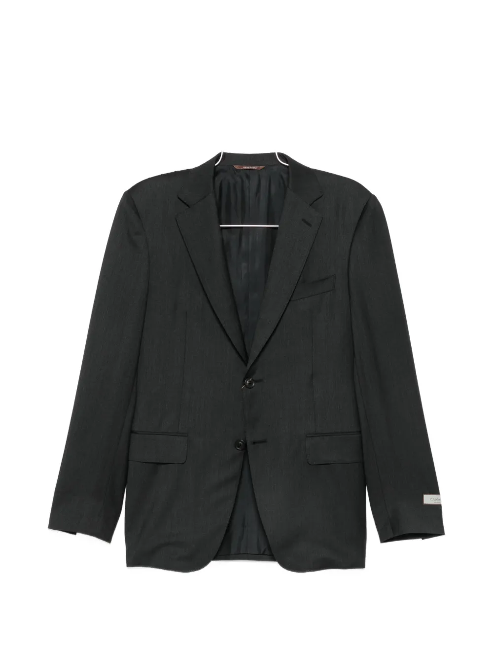 Canali single-breasted notched-lapels suit - Grigio