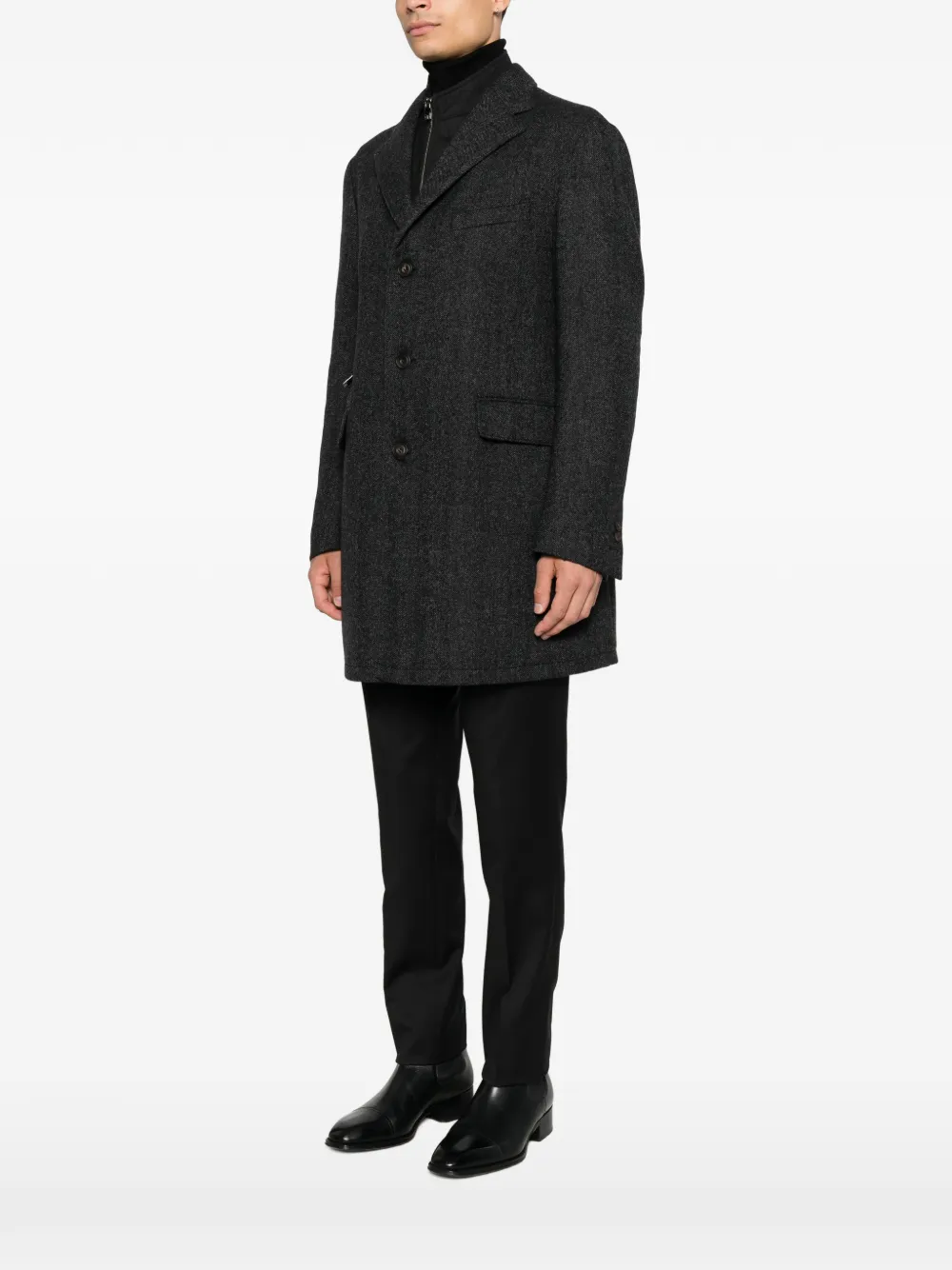 Corneliani Jas met visgraat-patroon Grijs