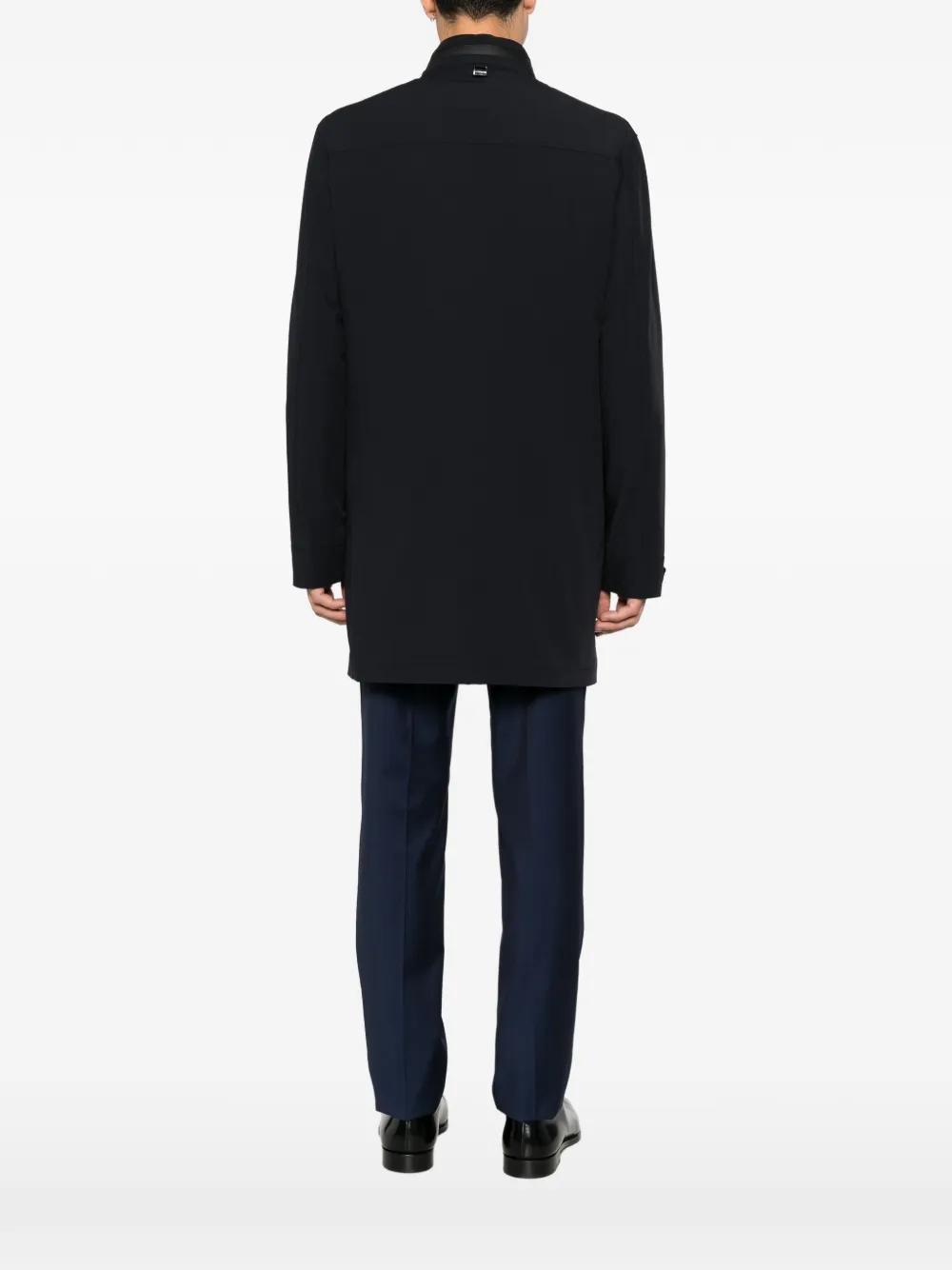 Corneliani Jas met hoge hals en ritszak Blauw