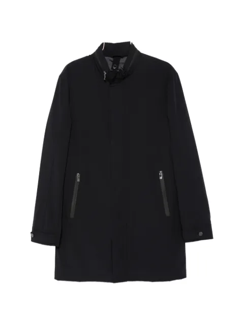 Corneliani high-neck zip-pocket coat