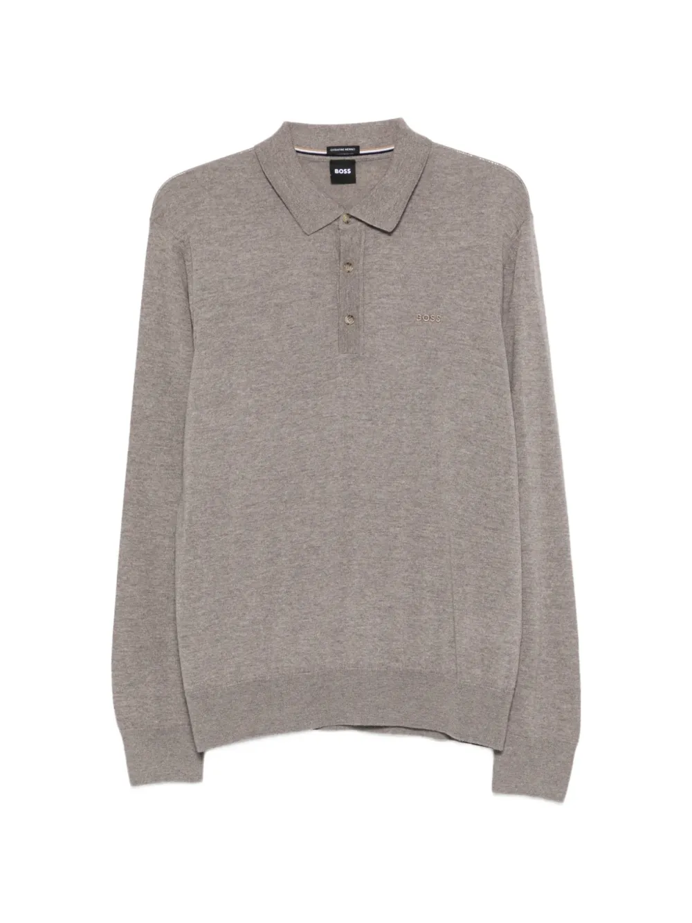 BOSS long-sleeve polo shirt - Toni neutri