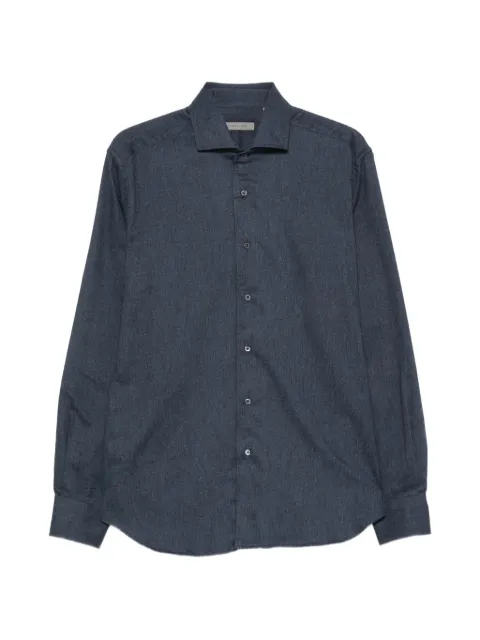 Corneliani spread-collar button-down shirt