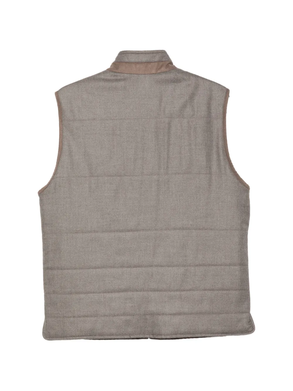 Corneliani Gewatteerde bodywarmer met visgraatpatroon Bruin
