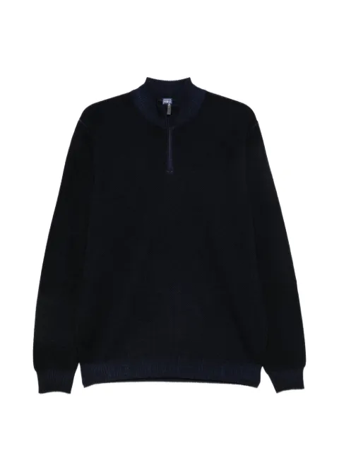 Fedeli quarter-zip knitted sweater