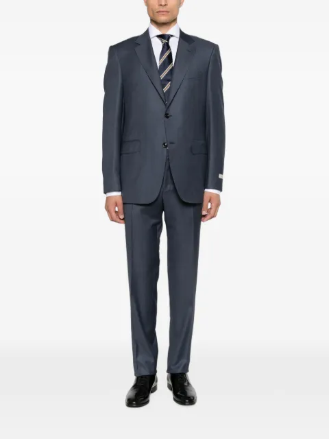 Canali single-breasted notched-lapels suit