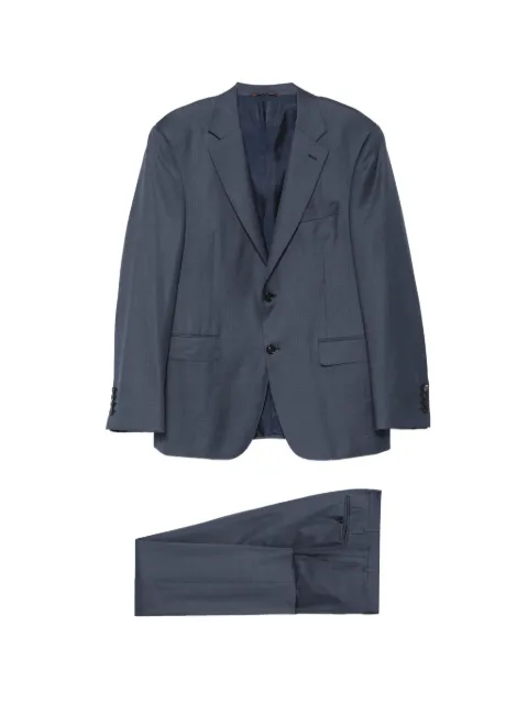 Canali single-breasted notched-lapels suit