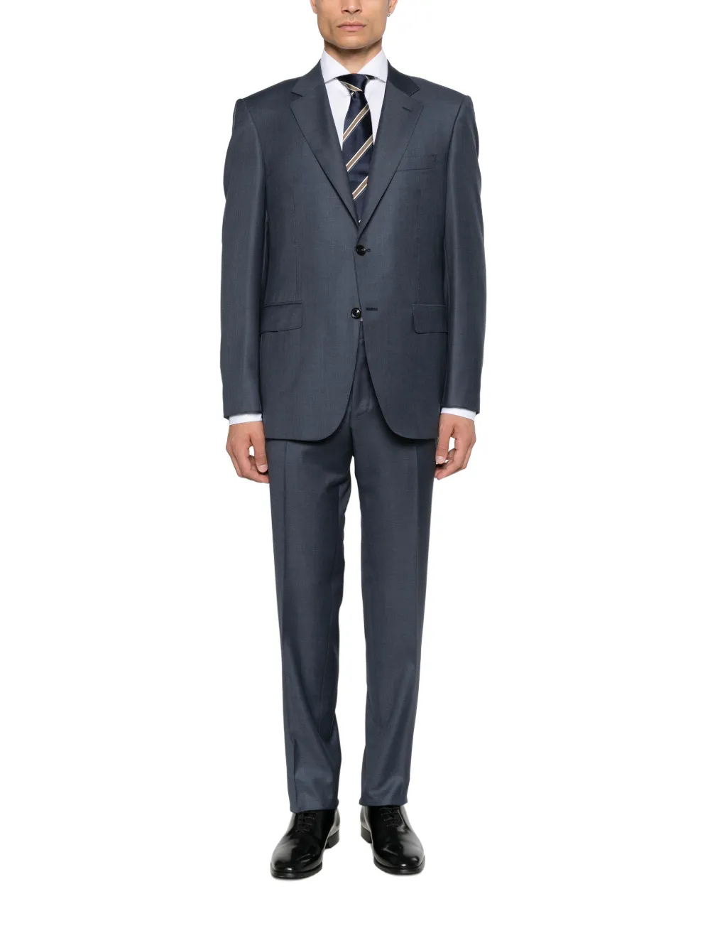 Canali Pak met enkele rij knopen Blauw