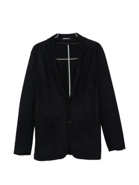 Canali notched-lapel patch-pocket blazer