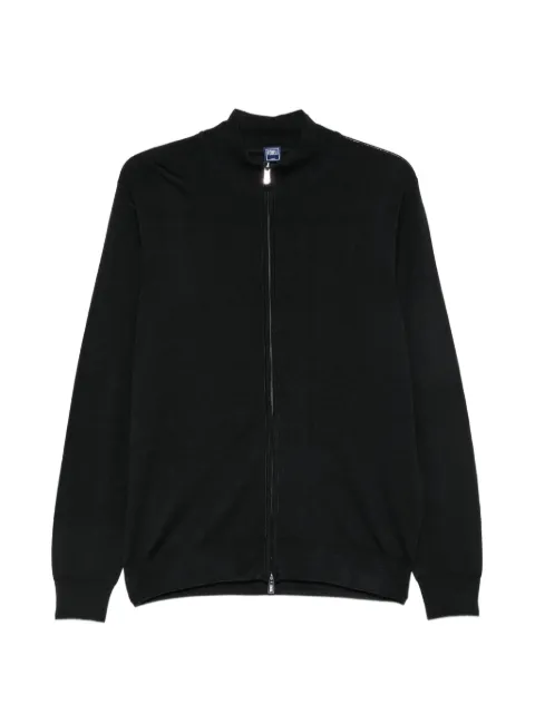 Fedeli zip-up knitted sweater