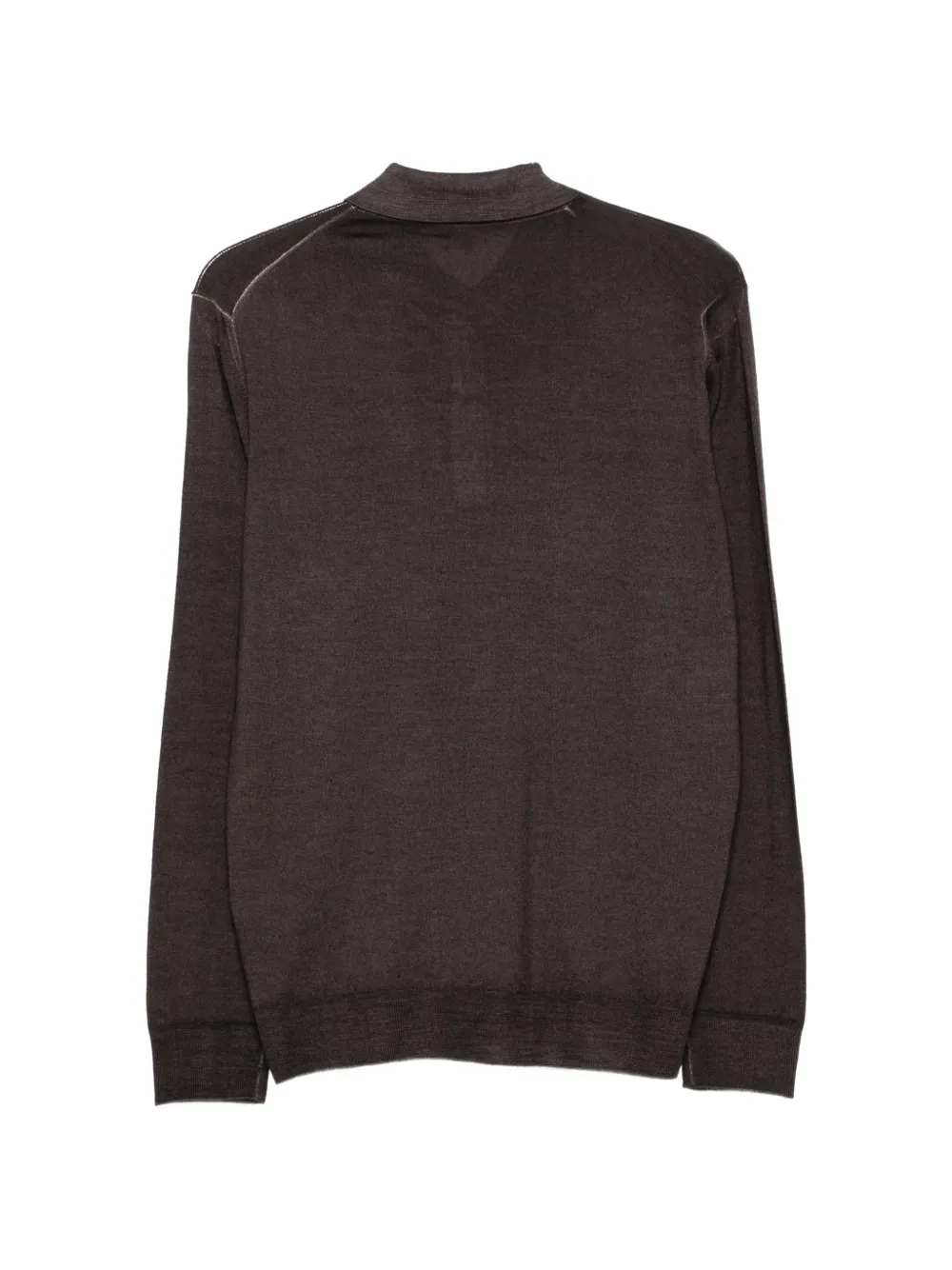 Fedeli Poloshirt met kraag en knopen Grijs