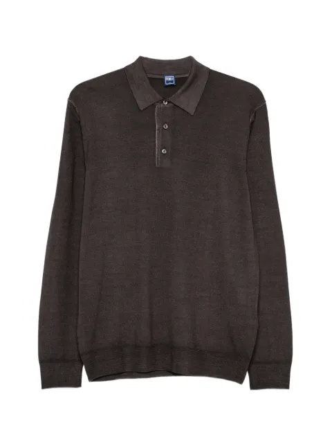 Fedeli button-up collar polo shirt
