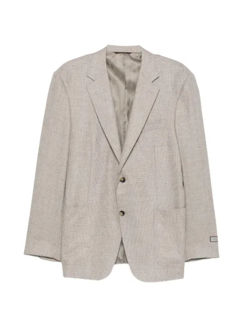 Canali single-breasted wool-blend blazer