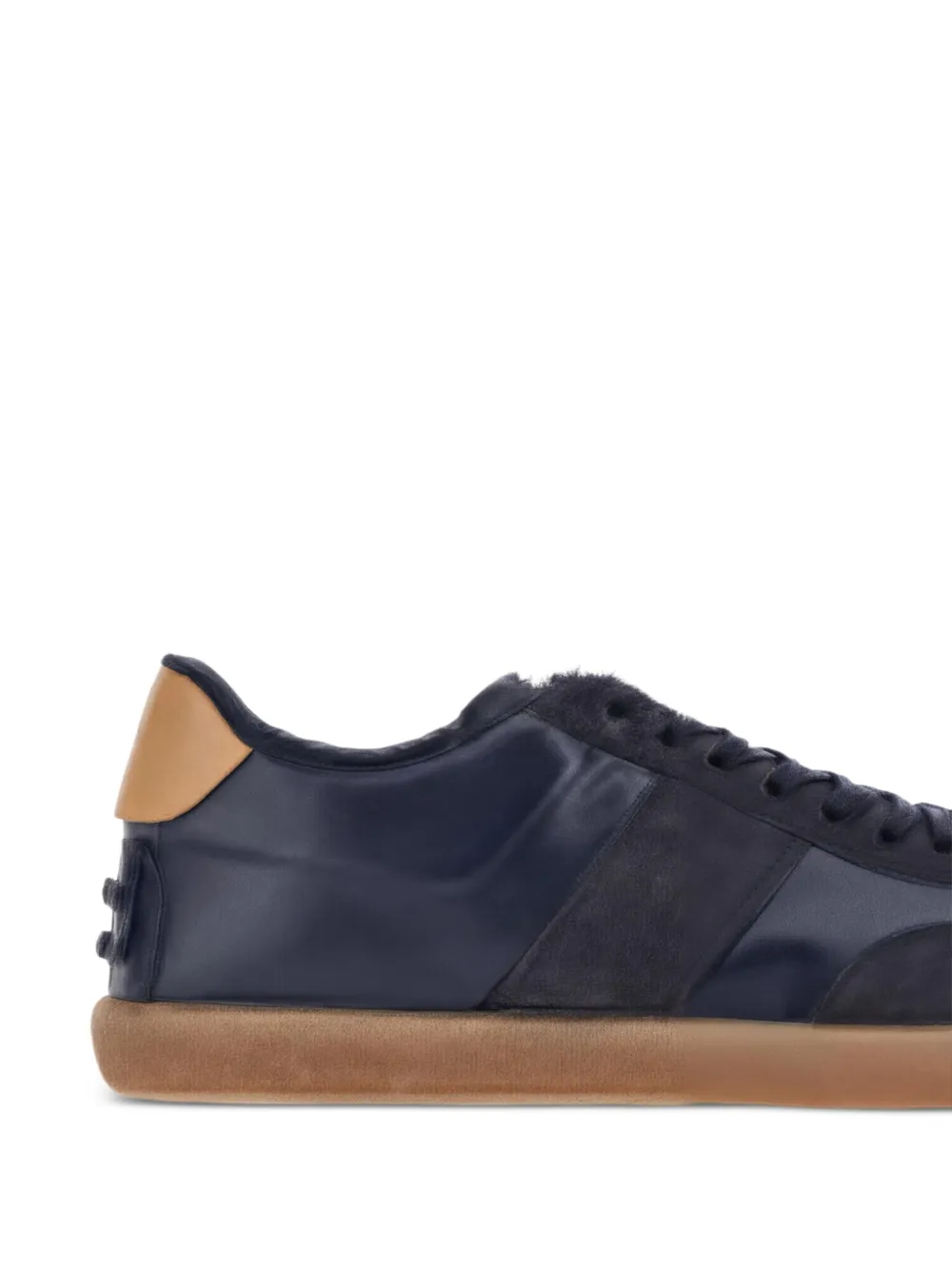 Tod's panelled leather sneakers Blauw