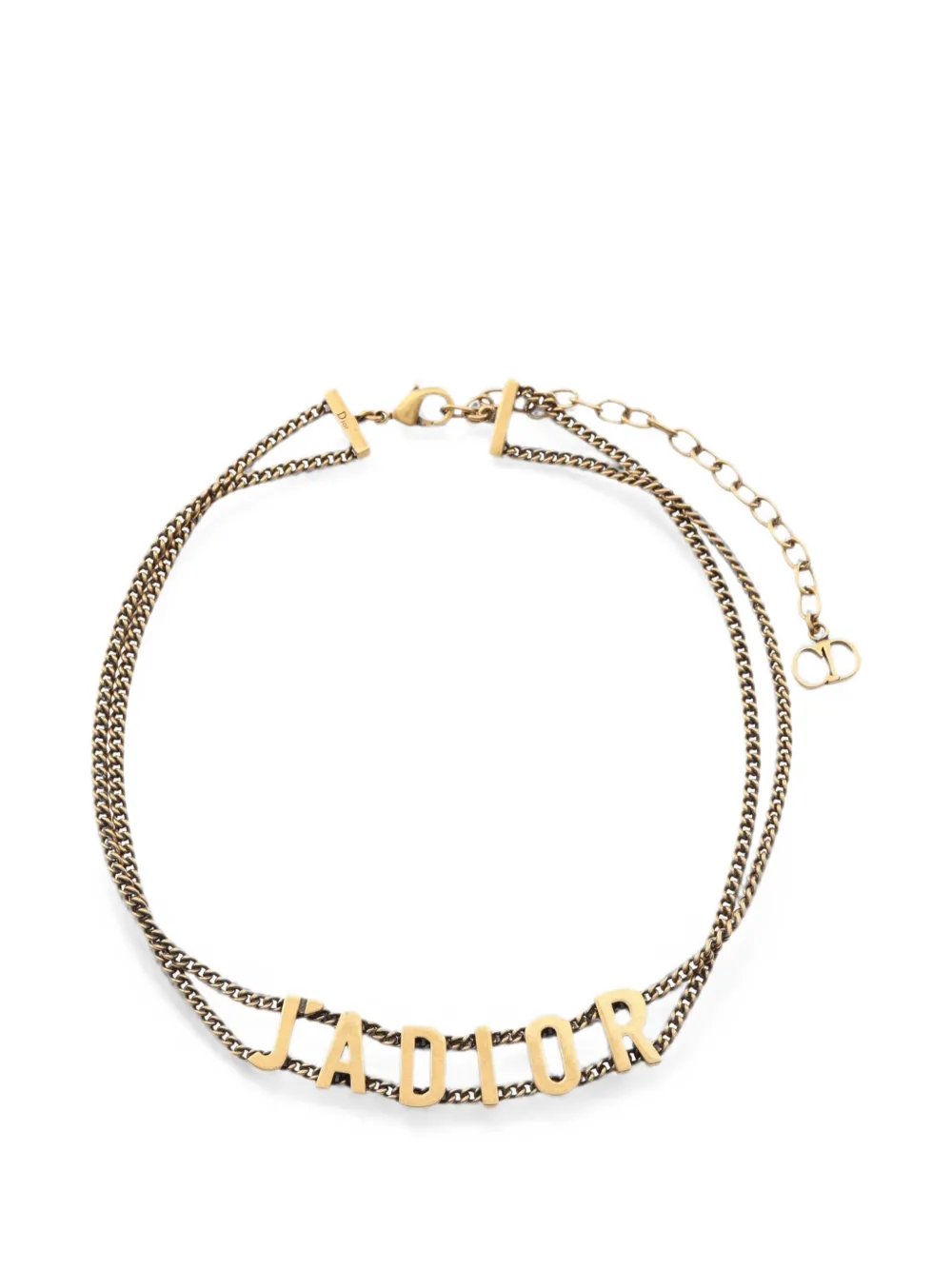 Christian Dior Pre-Owned 2010s J'Adior double-chain necklace - Gold