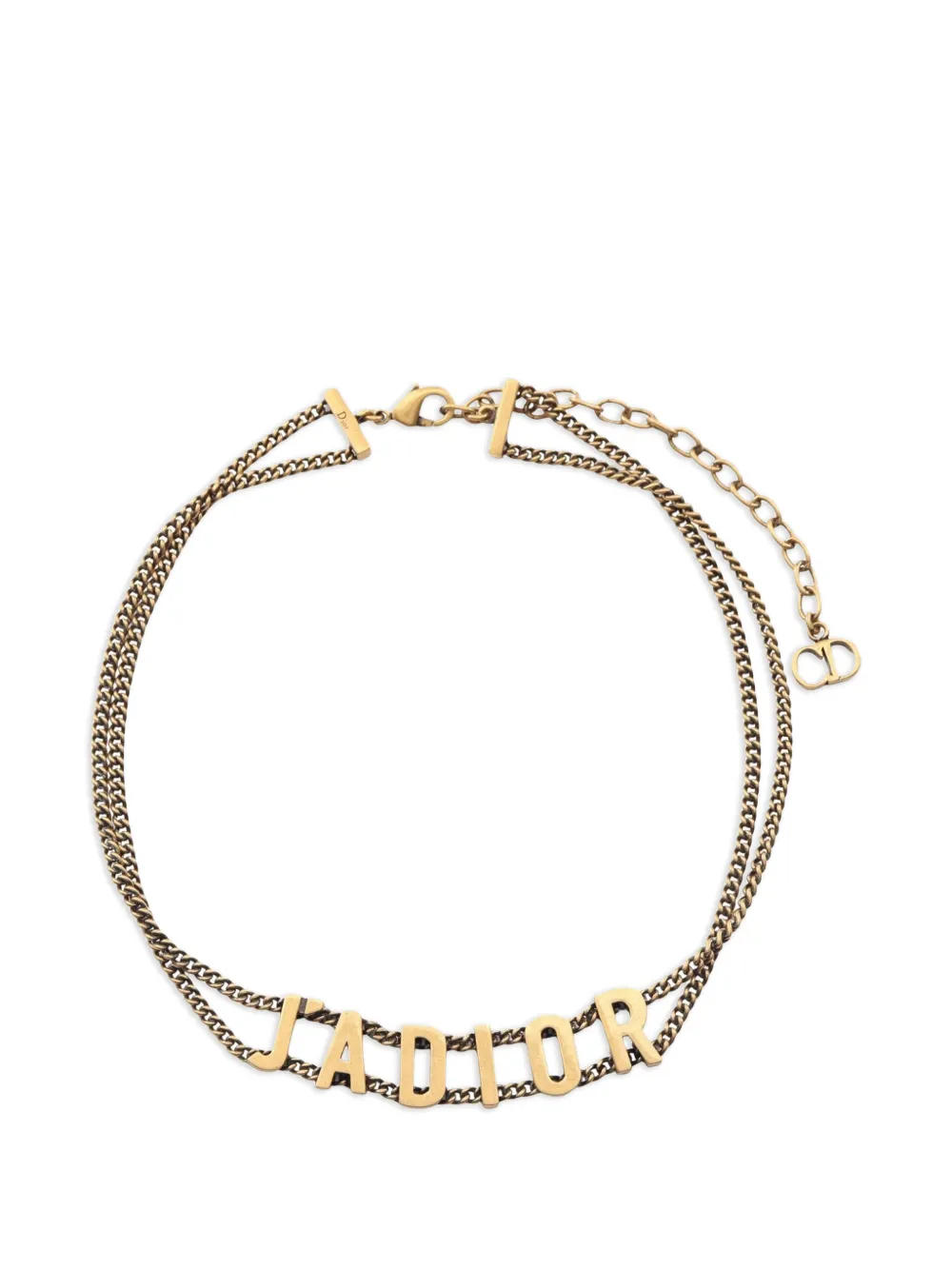 Christian Dior Pre-Owned 2010s J'Adior double-chain necklace - Gold