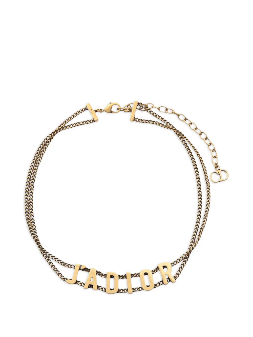 Christian Dior Pre-Owned 2010s J'Adior double-chain necklace - Gold